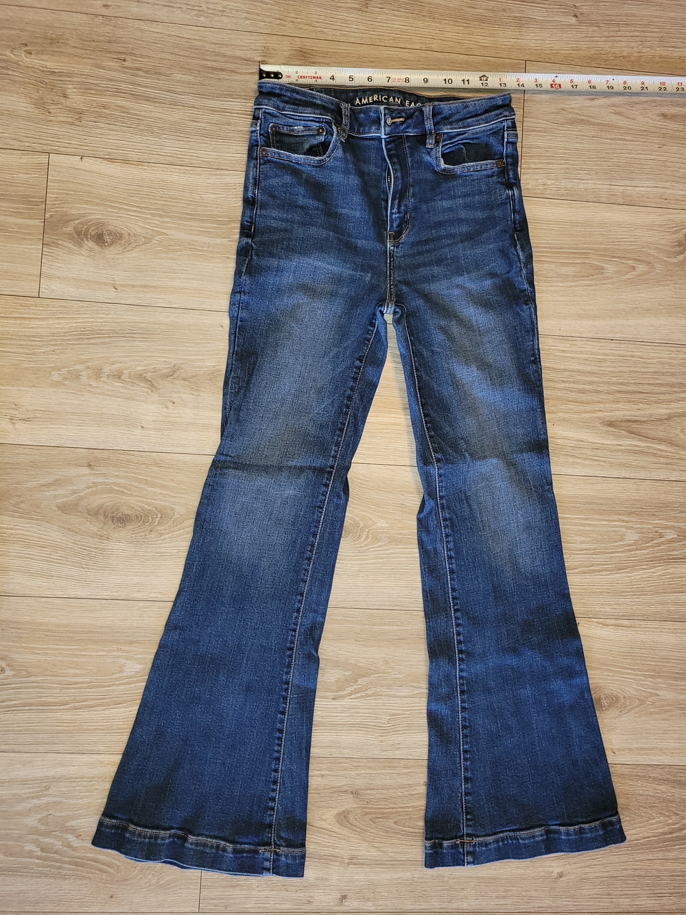 American Eagle Outfitters Women’s Blue Flare Jeans